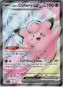 Lillie's Clefairy ex 173/159 SV09: Journey Together - Pokemon Card - NM - Image 1
