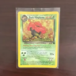 Pokemon Team Rocket Dark Vileplume 13/82 Holo Card Wizards of the Coast 2000 - Image 1