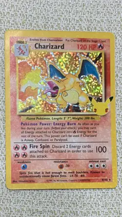 Charizard 4/102 Classic Collection Celebrations: 25th Anniversary Pokemon NM - Image 1