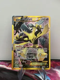 Pokemon TCG Alakazam-EX Fates Collide 125/124 Holo Secret Rare - Image 1