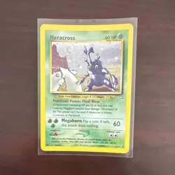 Pokemon Heracross 6/111 Neo Genesis Holo Rare Unlimited 60 HP Basic Megahorn - Image 1