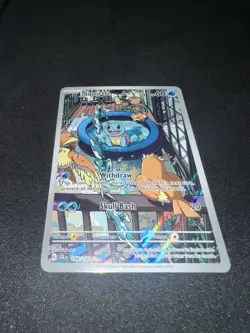 2024 Pokemon Stellar Crown Squirtle 148/142 Illustration Rare - Read - Image 1