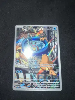 2024 Pokemon Stellar Crown Squirtle 148/142 Illustration Rare - Read - Image 2