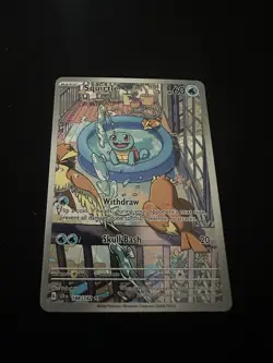 2024 Pokemon Stellar Crown Squirtle 148/142 Illustration Rare - Read - Image 3