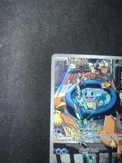 2024 Pokemon Stellar Crown Squirtle 148/142 Illustration Rare - Read - Image 5