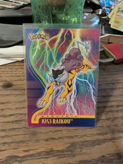2001 topps Pokemon Johto League Champions Non Holo Foil #243 Raikou - Image 1