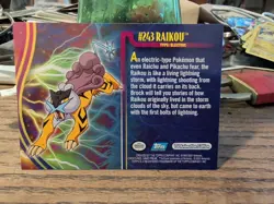 2001 topps Pokemon Johto League Champions Non Holo Foil #243 Raikou - Image 2