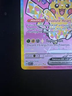 Pokemon TCG Pikachu ex 277/217 Ascended Heroes SIR Special Illustration Rare NM - Image 5