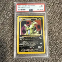 2001 POKEMON NEO DISCOVERY #12 TYRANITAR-HOLO PSA 6 - Image 1