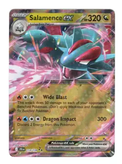 Pokemon Salamence ex 114/159 Double Rare - Journey Together NM - Image 1