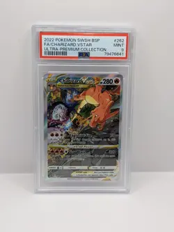Pokemon TCG Charizard VSTAR SWSH262 Holo Black Star Promo PSA 9 - Image 1