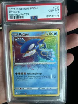 2021 Pokemon SWSH #021 Kyogre PSA 10 Shining Fates - Image 1
