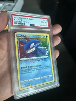 2021 Pokemon SWSH #021 Kyogre PSA 10 Shining Fates - Image 4