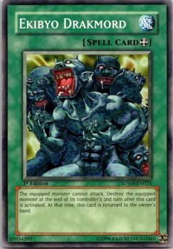 Yu-Gi-Oh Yugioh Ekibyo Drakmord SDWS-EN024 1st Edition Warriors' Strike - Image 1