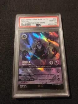 Lorcana PSA 10 Ursula #38 Set Championship Prize Sea Witch Queen Disney - Image 3