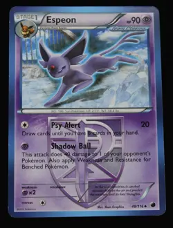 Espeon (Team Plasma) 48/116 Plasma Freeze Regular Non Holo- Rarer Card - Image 1