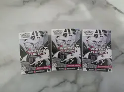 Lot of 3 Pokemon TCG Card Scarlet & Violet White Flare Booster Bundle NEW SEALED - Image 1