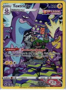 Toxtricity GG09/GG70 Crown Zenith: Galarian Gallery - Pokemon Card - NM - Image 1