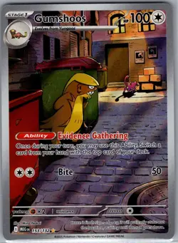 Gumshoos 153/132 ME01: Mega Evolution - Pokemon Card - NM - Image 1