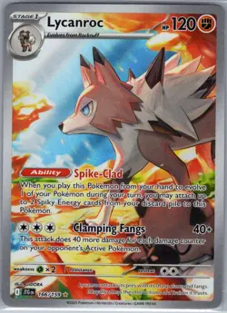 Lycanroc 166/159 SV09: Journey Together - Pokemon Card - NM - Image 1