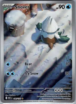 Snover 140/132 ME01: Mega Evolution - Pokemon Card - NM - Image 1
