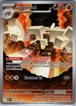 Garganacl 147/132 ME01: Mega Evolution - Pokemon Card - NM - Image 1