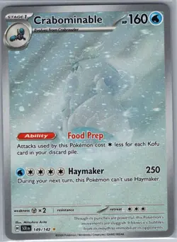 Crabominable 149/142 SV07: Stellar Crown - Pokemon Card - NM - Image 1