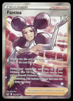 Pokemon Cards Fantina 191/196 Lost Origin Ultra Rare NM - Image 1
