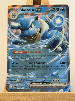 Blastoise ex - 009/165 - SV: Scarlet & Violet 151 NM Pokemon Card - Image 1