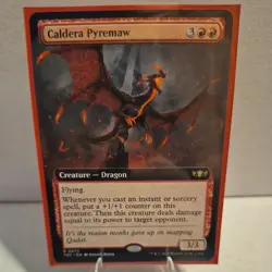Caldera Pyremaw (Extended Art) Commander: Tarkir: Dragonstorm Regular - Image 1