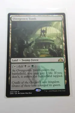 MTG Overgrown Tomb x1- -Guilds of Ravnica-Lightly Played - Image 1