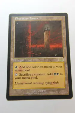 MTG Phyrexian Tower x1- -Urza's Saga-Lightly Played - Image 1