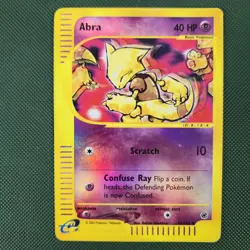 Abra 93/165 Expedition Reverse Holo E Series Nintendo 2002 Pokemon Card - Image 1