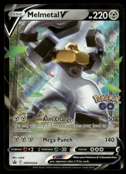 Melmetal V SWSH224 Holo Promo Sword & Shield Promo Pokemon Holo Near Mint - Image 1