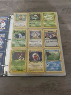 Pokemon Binder Lot Team Rocket Base Jungle Fossil Pikachu Charizard Blastoise - Image 2