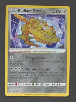 Radiant Steelix 124/196 - Lost Origin Pokemon TCG - NM - Image 1