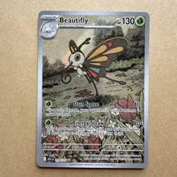 Pokemon TCG Ascended Heroes Beautifly 219/217 Illustration Rare Near Mint - Image 1