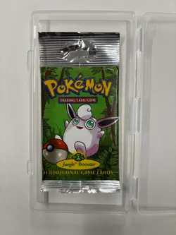 Pokemon WOTC Long Crimp Jungle Booster Pack WIGGLYTUFF - Image 1