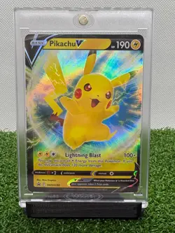 Pikachu V Black Star Promo - SWSH198 - Sword & Shield Pokemon 2022 - Image 1