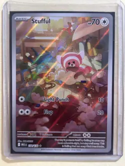 Pokemon Mega Evolutions Stufful 154/132 Illustration Rare Holo NM - Image 1