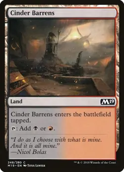 Magic the Gathering MTG Cinder Barrens Core Set 2019 M19 248/280 Common NM/M - Image 1