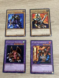 Yugioh Cards Celtic Gaia Thousand Dragon Flame Swordsman Set With Free Gift!!! - Image 1