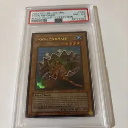 2002 Yu-Gi-Oh! Toon Mermaid - MRL-072 - Ultra Rare - 1st Edition PSA 8 - Image 2