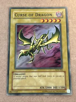 Yugioh Curse of Dragon LOB-066 Super Rare Unlimited - Image 1