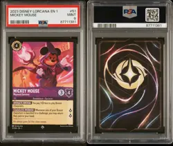Disney Lorcana TCG Mickey Mouse Wayward Sorcerer 51/204 Regular Super Rare - Image 3