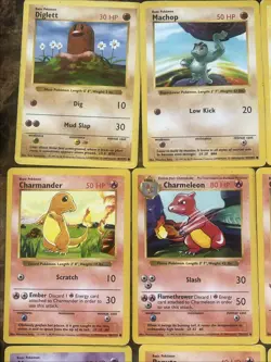 Pokemon Base Set SHADOWLESS Uncommon/Common. Arcanine - 15 Card Lot - Image 2