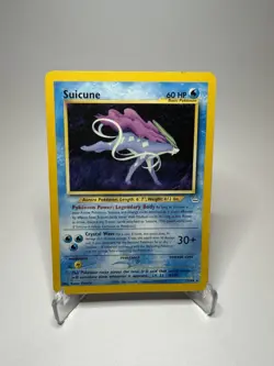 Pokemon Neo Revelation Suicune Rare Regular 60 HP Card 27/64 English 2000 - Image 1
