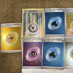 Pokemon TCG Holo Energy Lot 11 Cards Holo Regular Lightning Psychic Water - Image 2