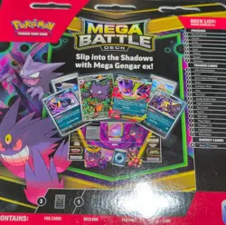 Pokemon Mega Battle Deck Mega Gengar ex 60 Card Foil Deck English 2023 - Image 2