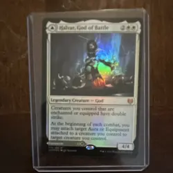 Magic: The Gathering Kaldheim Halvar & Sword of the Realms Foil Card Lot - Image 1